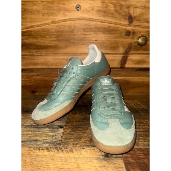 adidas Samba OG Green Sneakers Size 7 - Picture 2 of 14